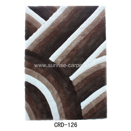 Microfiber Soft Yarn 3D Design Rug